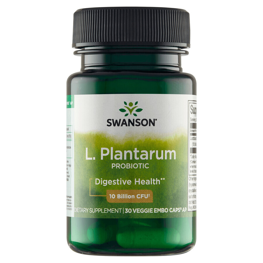 Swanson Probiotics L. Plantarum, 30 cápsulas