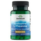 Swanson Suntheanine L-Theanine, L-teanina, 60 cápsulas vegetales