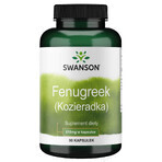 Swanson Fenugreek Seed, fenogreco común, 90 cápsulas