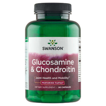 Swanson Glucosamine and Chondroitin, Glucosamine and Chondroitin, 90 Capsules