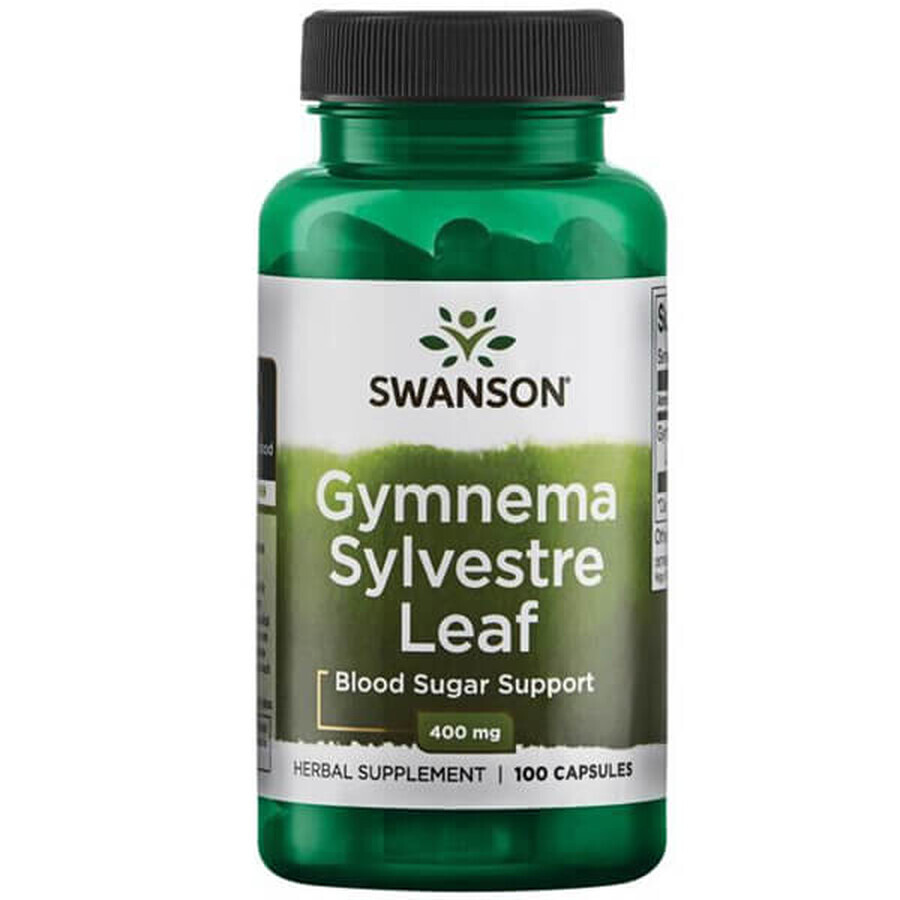 Swanson Gymnema Sylvestre Leaf, hoja de gurmar, 100 cápsulas