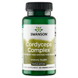 Swanson Cordyceps Complex con Reshi y Shiitake, 60 cápsulas