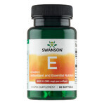 Swanson E, vitamina E 400 UI, 60 cápsulas de gel