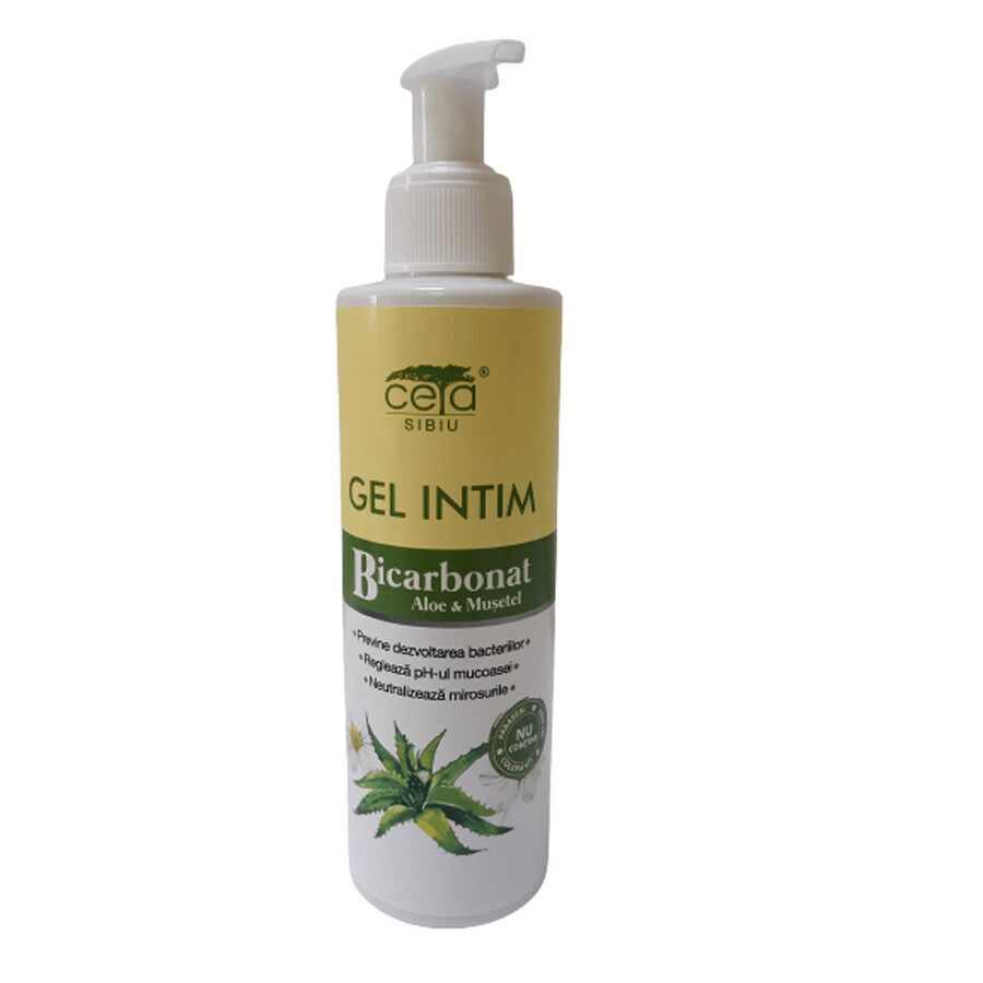 Intimgel mit Aloe Bicarbonat und Kamille, mit Pumpe, 200 ml, Ceta Sibiu