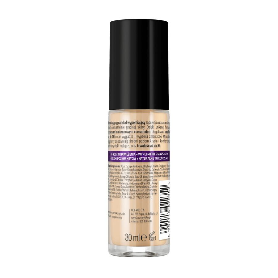 AA MakeUp, fond de teint combleur de rides Filler, n° 103, beige clair, 30 ml