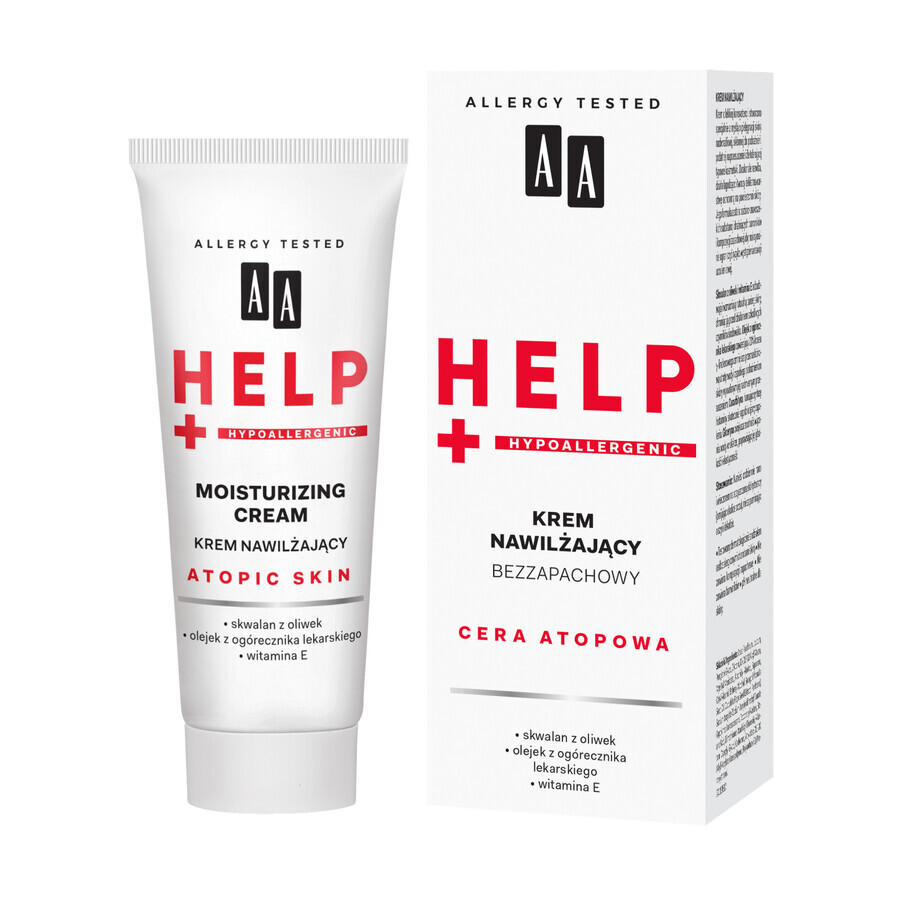 AA Help, Piel Atópica, crema hidratante sin perfume, 50 ml