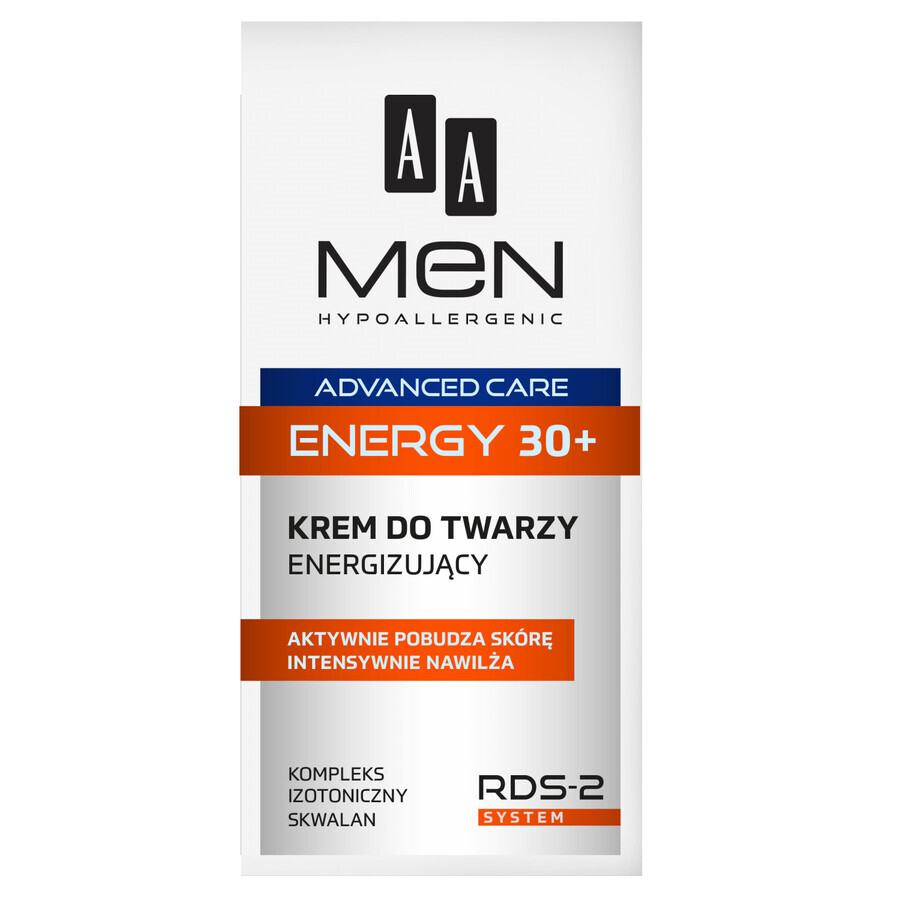 AA Men Energy, crema energizante 30+, 50 ml