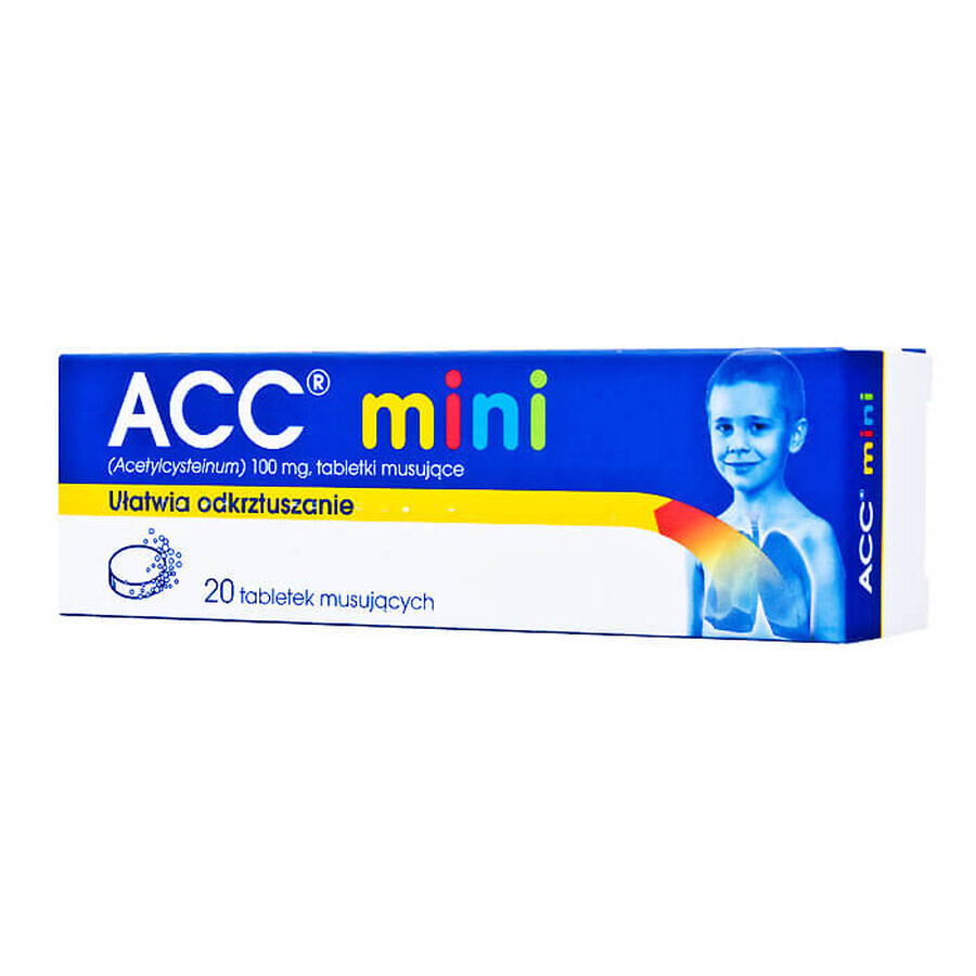 ACC Mini 100 mg, 20 effervescent tablets