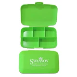 Swanson Pill Box, casetă cu medicamente zilnice, 5 camere, verde