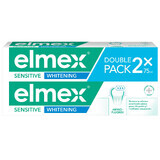 Elmex Sensitive Whitening toothpaste with amine fluoride, 2 x 75 ml