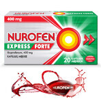 Nurofen Express Forte 400 mg, 20 soft capsules