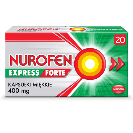 Nurofen Express Forte 400 mg, 20 soft capsules