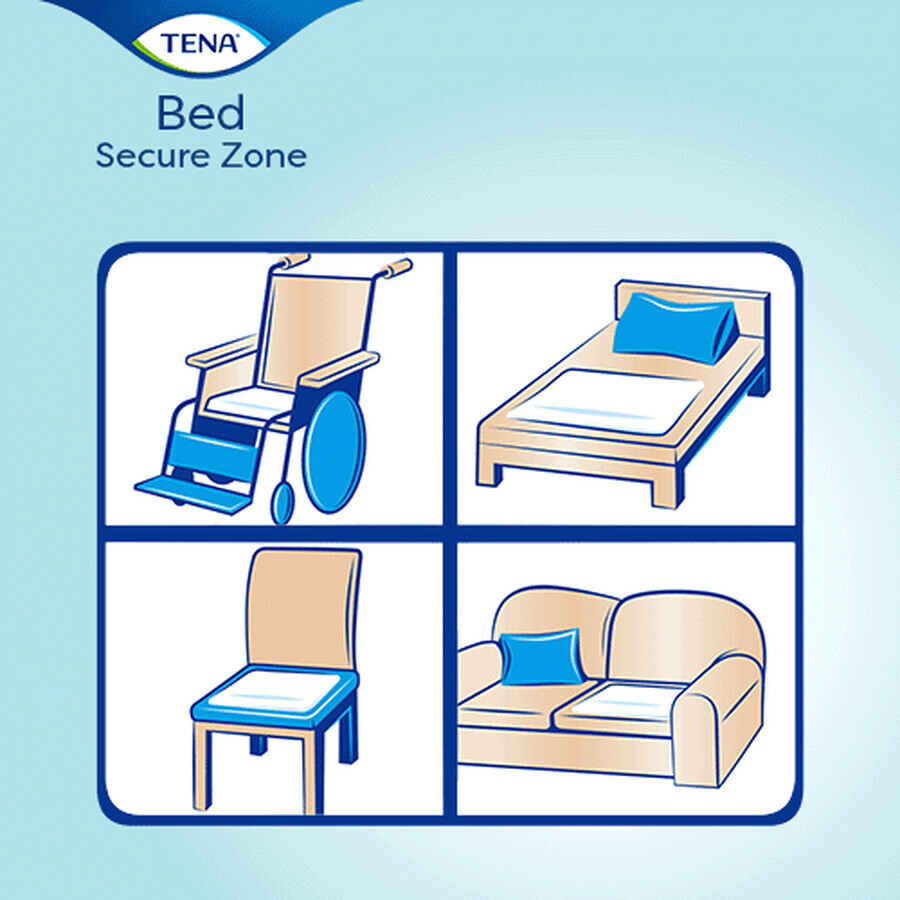 Tena Bed, absorbent pad OTC Edition, Plus, 60 cm x 60 cm, 5 pieces