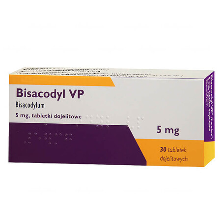 Bisacodyl VP 5 mg, 30 comprimidos gastrorresistentes (importación paralela)