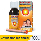 Nurofen per bambini Forte arancia 40 mg/ml, sospensione orale, da 3 mesi a 12 anni, 100 ml