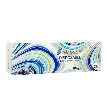 Horien 1 Day Disposable contact lenses, 1 day, -2.50, 30 pcs