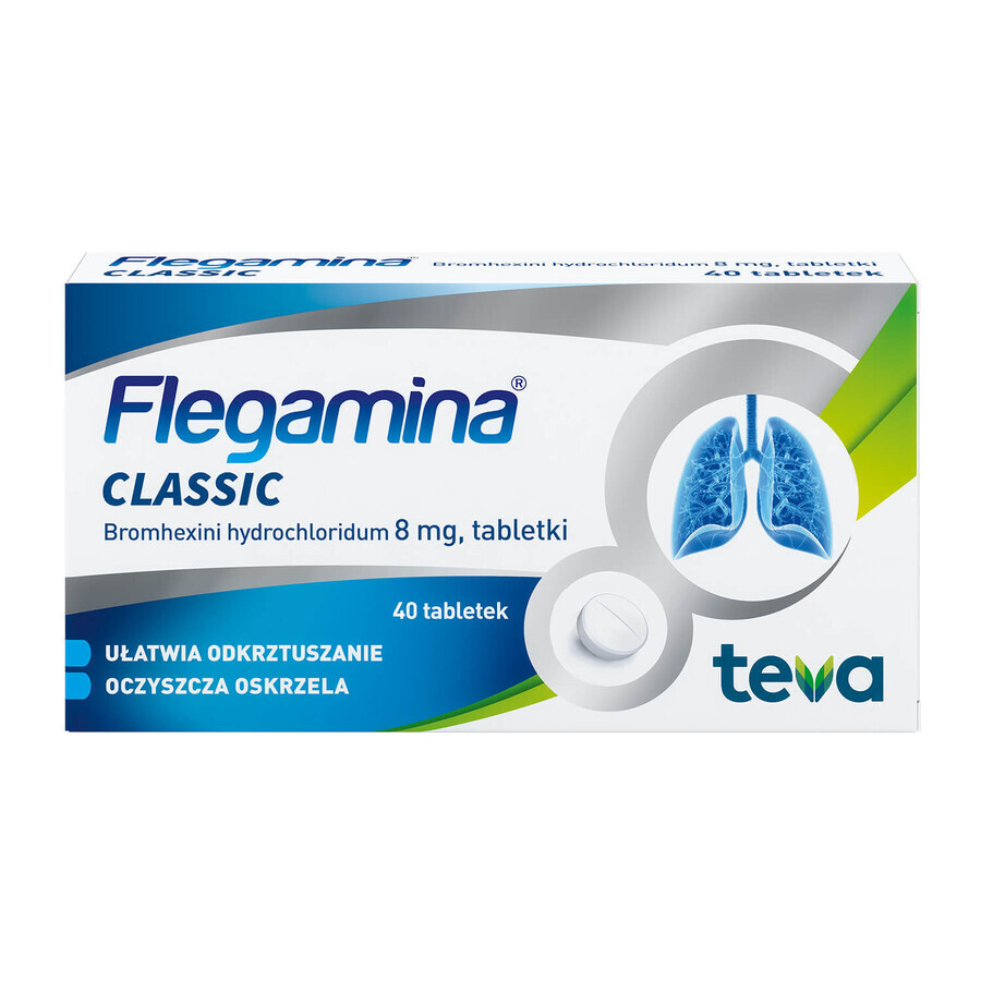 Flegamina Classic 8 mg, 40 tabletten