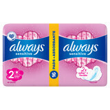 Always Ultra Sensitive, toallas sanitarias con alas, Super Plus, 16 piezas