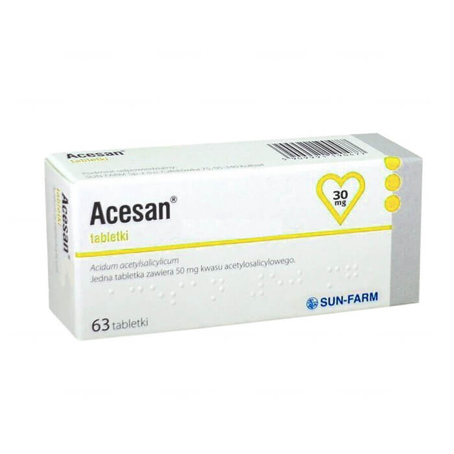 Acesan 30 mg, 63 tablets