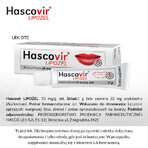 Hascovir Lipogel 50 mg/ g, gel, 3 g