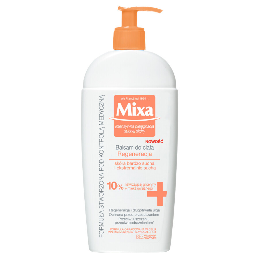 Mixa Allantoin Restore, bálsamo corporal, pieles muy secas, 400 ml