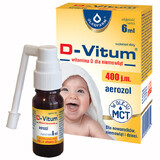 D-Vitum 400 UI, vitamina D para bebés, aerosol, 6 ml