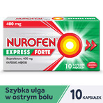 Nurofen Express Forte 400 mg, 10 cápsulas blandas