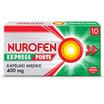 Nurofen Express Forte 400 mg, 10 cápsulas blandas