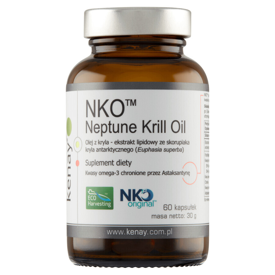 Kenay NKO Aceite de Krill Neptuno, 60 cápsulas