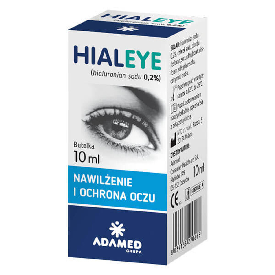 Hialeye 0,2%, colirio hidratante, 10 ml