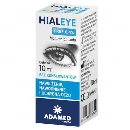 Hialeye Free 0,4%, colirio hidratante, 10 ml