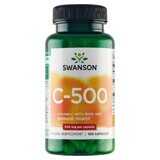 Swanson C, vitamina C 500 mg con rosa silvestre, 100 cápsulas