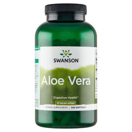 Swanson Aloe Vera, 300 cápsulas