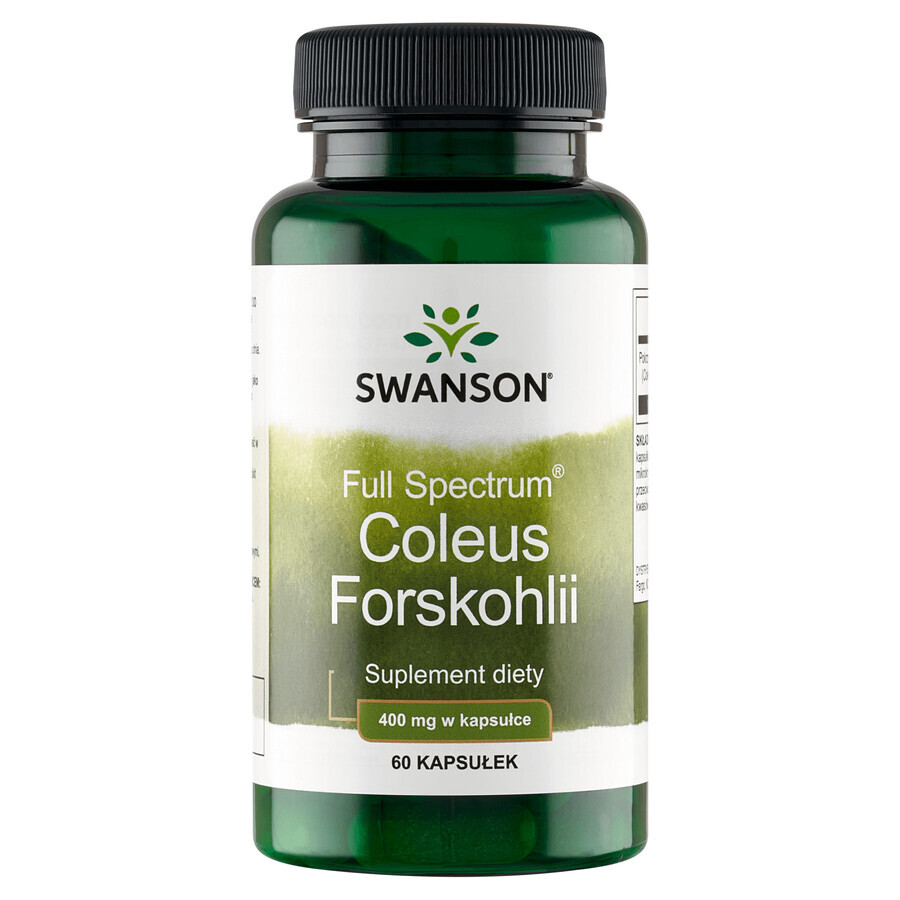 Swanson Full Spectrum Coleus Forskohlii, Indian Nettle, 60 Capsules