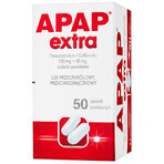 Apap Extra 500 mg + 65 mg, 50 filmomhulde tabletten