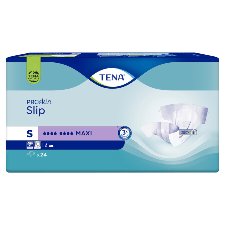 Tena Slip ProSkin, pannolini, taglia S, 56-85 cm, Maxi, 24 pz.