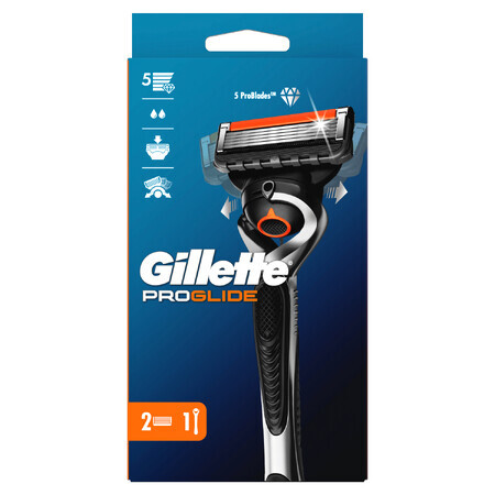 Gillette Fusion Proglide FlexBall, razor with two interchangeable blades, 1 pc