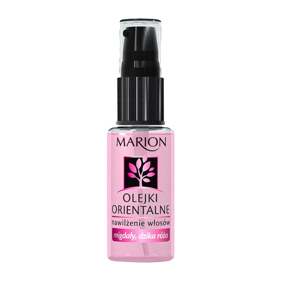 Marion, aceites orientales, hidratación capilar, almendra y rosa silvestre, 30 ml