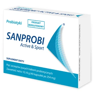 Sanprobi Active & Sport, 40 kapsułek USZKODZONE OPAKOWANIE