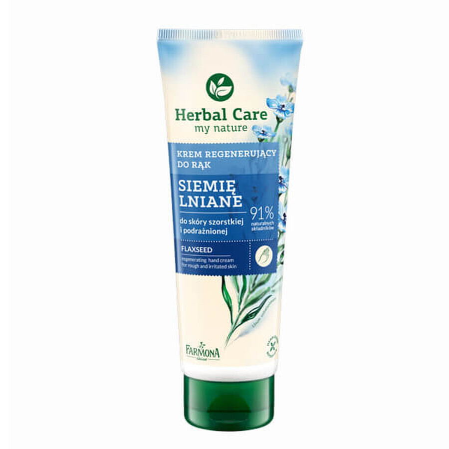 Farmona Herbal Care, hand- en nagelcrème met lijnzaad, 100 ml