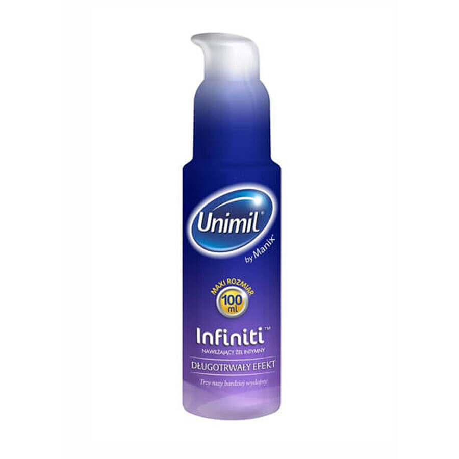 Unimil Infiniti Efecto Duradero, gel íntimo hidratante, 100 ml