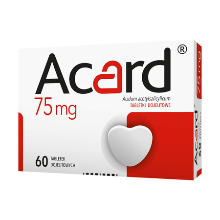 Acard 75 mg, 60 comprimidos gastrorresistentes