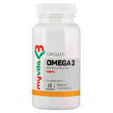 MyVita, Omega-3 forte + vitamina E, EPA/ DHA, 60 cápsulas