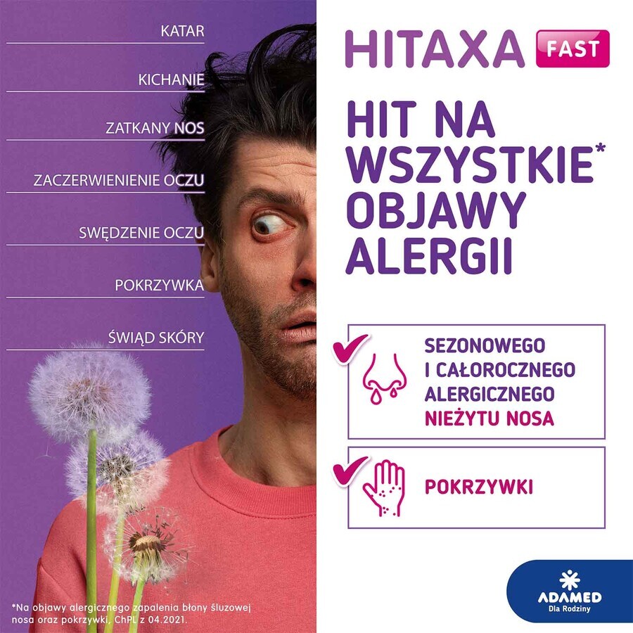 Hitaxa Fast 5 mg, 10 orally disintegrating tablets