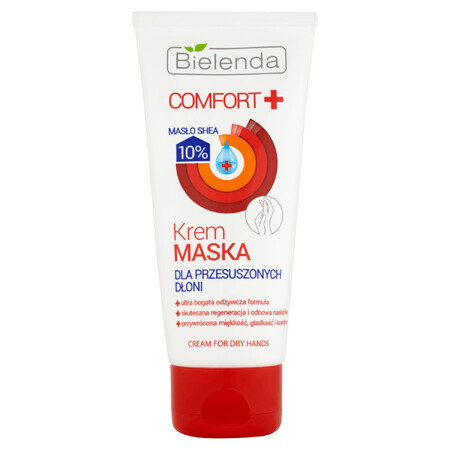 Bielenda Comfort +, crema-maschera per mani secche, 75 ml