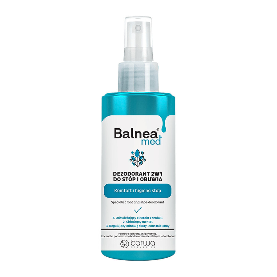 Barwa Balnea, déodorant spécialisé pour pieds et chaussures, 150 ml