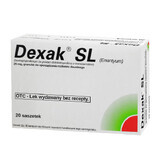 Dexak SL 25 mg, granulado para solución oral, 20 sobres (importación paralela)