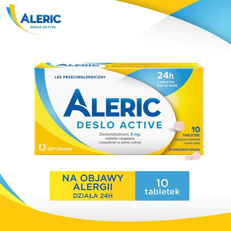 Aleric Deslo Active 5 mg, 10 comprimidos bucodispersables