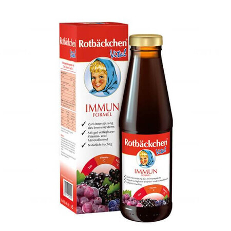 Rotbackchen Vital Immun Formel, Blushing Cheeks Immunity Formula, juice for children from 4 years and adults, 450 ml