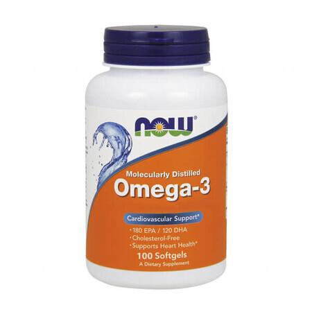 Now Foods Omega-3, 100 cápsulas